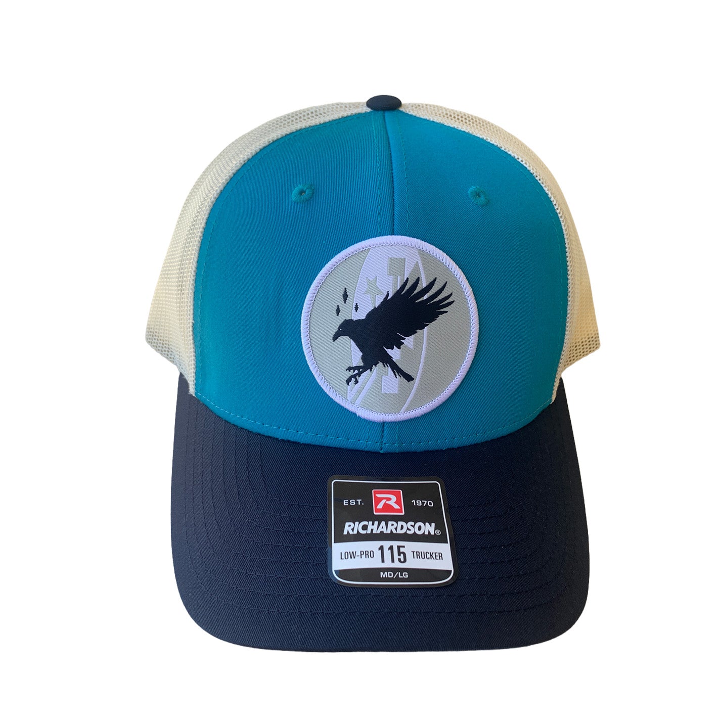 FAHQ_ Crow_hat in_TEAL/BLACK