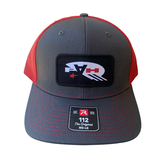 FAHQ_ Weld_hat RED/CHARCOAL